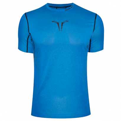 Hockey T-shirt BAUER CORE SS HYBRID S-17 SR-BLU