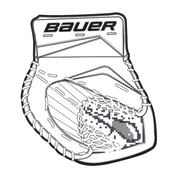 CATCH GLOVE BAUER Reactor 9000 Senior