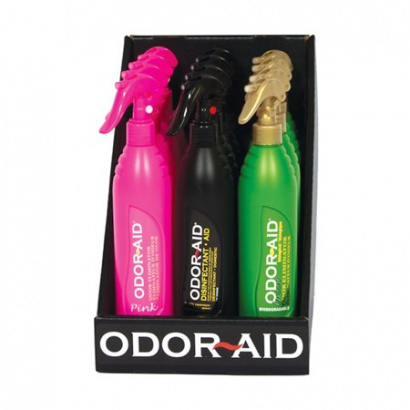 Deodorant + Desinfektion an Ge ODOR-AID PINK/BLACK/GREEN 12