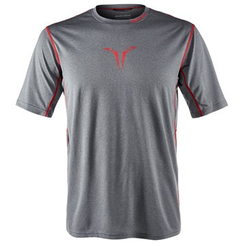 Hockey T-shirt BAUER CORE SS HYBRID S-17 YTH-GRY