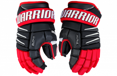 Hockey Gloves WARRIOR ALPHA QX SR BRW (BK/RD/WH)