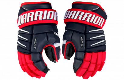 Hockey Gloves WARRIOR ALPHA QX SR NRW (NV/RD/WH)