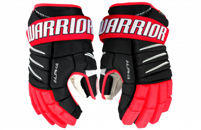 Hockey Gloves WARRIOR ALPHA QX PRO SR BRW (BK/RD/WH)