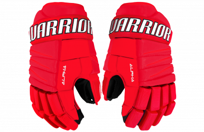 Hockey Gloves WARRIOR ALPHA QX3 SR RDW (RD/WHITE)