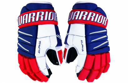 Hockey Gloves WARRIOR ALPHA QX3 SR RRW (RL/RD/WH)