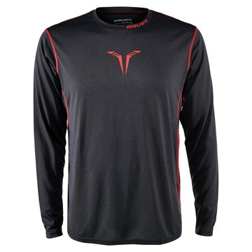 Hockey T-shirt BAUER CORE LS HYBRID S-17 YTH-BLK