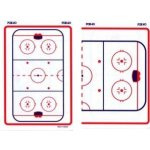 Coaching board Blue Sport hokej 10cm x 15cm